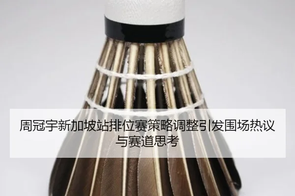 周冠宇新加坡站排位赛策略调整引发围场热议与赛道思考